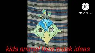 kids animal bird face mask/ school craft ideas/