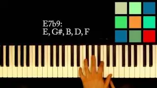 How To Play An E7b9 Chord On The Piano