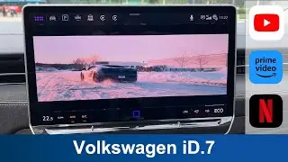 How to watch YouTube TikTok Netflix Amazon Prime video on Volkswagen iD7 2024 ?