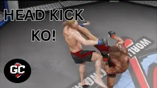UFC 4 Career Mode Fight #4 &ndash; Side Kick to the Head KO vs Anton Sokolov (Full Fight)