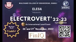 ELECTROVERT'22 | Win Prizes worth 1 Lakh! | An International Level Technical Event - 26-27 Nov 2022