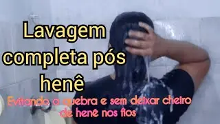 RETIRANDO O HEN&Ecirc; SEM DEIXAR CHEIRO E NEM QUEBRAR OS FIOS/ LAVAGEM COMPLETA!