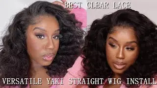 Girl!!😍VERSATILE YAKI STRAIGHT WIG w/ BEST CLEAR LACE! | XRSBEAUTYHAIR | Natasha S.