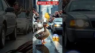 🚦🦆 The Lost Duck in the City | Funny Cartoon Animation #shorts #shortsfeed
