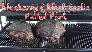 Blueberry and Black Garlic Pulled Pork on the M Grills M36 Smoker