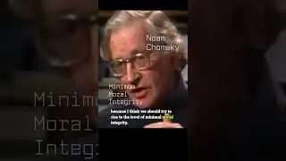 Noam Chomsky on Minimum Moral Integrity
