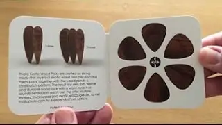 🎸 World's Thinnest Wooden Guitar Pick | Thalia Exotic Wood Guitar Picks
