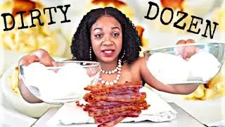 @Blove & @PR Gang | Dirty Dozen Breakfast Challenge | 12 Eggs; 12 Bacon, 12 Minutes
