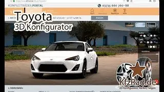 Toyota - 3D konfigurator Reifen und Felgen bei KfzRad.de