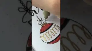 How to draw: Christmas ornament #doodle #drawing #bulletjournal #christmas