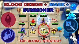 BLOOD DEMON + SUMMONER + MAGE SYNERGY BUILD | MAGIC CHESS BEST STRATEGY - Mobile Legends Bang Bang