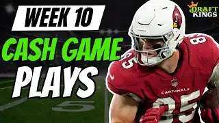 NFL Week 10 DraftKings Top Cash Game Plays | NFL DFS Picks