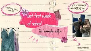 last first week of school (outfit ideas, basketball game, prom dress shopping, etc.)