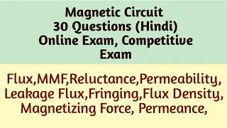 Magnetic circuit mcq | Magnetic circuit mcq questions | Magnetic circuit objective questions