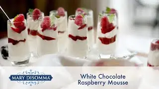Mini White Chocolate Raspberry Mousse Shooters Recipe  | Mary DiSomma