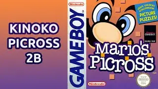 Mario's Picross - Kinoko Picross 2B (Game Boy)(4K, 60FPS)