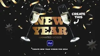 Создайте лучшую новогоднюю анимацию 2024 года в After Effects