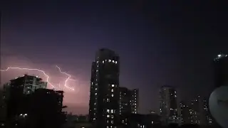 A crack of lightning, an explosion of thunder, the sound of pounding rain