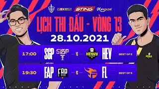 SAIGON PHANTOM vs HEAVY | FAP ESPORTS vs TEAM FLASH - V&ograve;ng 13 ĐTDV m&ugrave;a Đ&ocirc;ng 2021