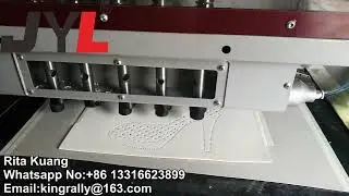 Automatic programming leather hole punching machine