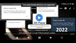 MX Player EAC3 Audio Not Supported | Problem Solved Mx Player Audio EAC3 | Mx Player #EAC3 #Fixed
