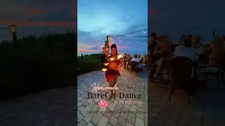 New Island Fusion Sunset Fire Show for Beach Weddings and Events #beachwedding #sunset #fireshow