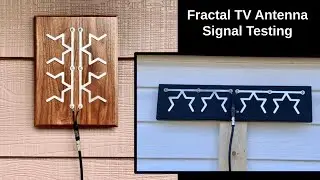 Fractal TV Antenna Signal Strength Test