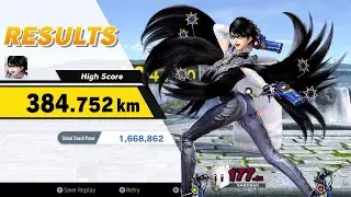 Super Smash Bros. Ultimate - Home-Run Contest, Bayonetta, 384.752km (No Bat Drops)