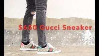 *$650* Gucci New Ace &mdash; обзор кроссовок Supreme
