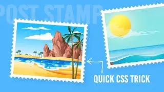 Postage Stamp Cutout Effects | Quick CSS Trick @OnlineTutorialsYT