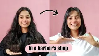 NEW haircut in a BARBER'S shop! | Alina Auwliya