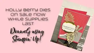 Holly Berry Dies On Sale now CRAFTY FUN AFTERNOON CHAT#simplestamping Stampin' Up!  Stamping with &hellip;