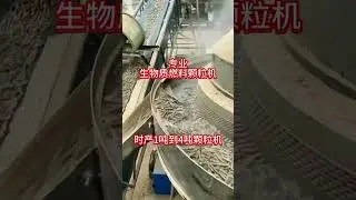 #wood #crusher #shredder #ring #particles Jingying ring die pellet making line output 1-4t per hour