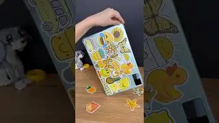 Handmade stickers tablet case #case24 #handmade #stickers #art #diy #creative #tabletcase #asmr