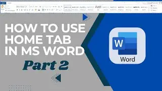 Home Tab in Microsoft Word | Explore Font Group Step-by-Step Guide #MicrosoftWord #WordTutorial