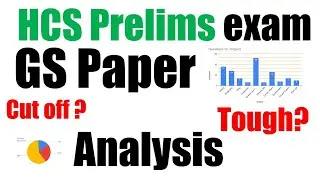 HPSC HCS GS paper analsis I difficulty level I Subject wise I Question Paper I answer key I Mains