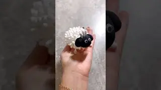 DIY Light Clay Sheep with Cotton Swabs 🐑