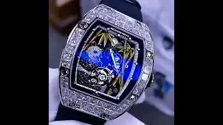 Showreel Richard Mille: RM 26-01 Panda Tourbillon Full Set Diamonds Watch 🐼 #shorts #hautehorology