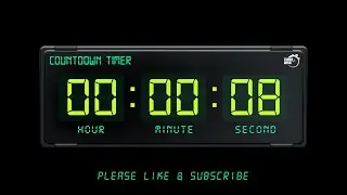 8 SECONDS TIMER - 1080p - COUNTDOWN TIMER