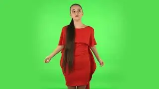 Pretty Young Woman Is Waiting and Angry  Green Screen Video Effect | No Copyright Stock Video