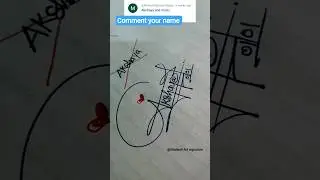 Signature your name Akshitha 😱 ||#youtubeshorts #art #video #signature #viral #shots #trending