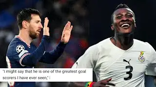 Lionel Messi Praises Ghana Black Stars Striker Asamoah Gyan & His Best Goal⚽🔥Details🇬🇭💪