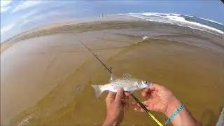 Pêche dans les baïnes de Moliets