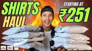 *BEST* (Cotton) Shirts for Men under ₹500/₹1000|| Best Shirts for Men in Myntra 2025