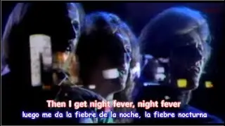 Bee Gees - Night Fever [Lyrics y Subtitulos en Espa&ntilde;ol] Video Official