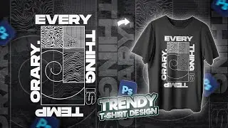 Designing A Epic Streetwear In Photoshop || Trendy Y2k Streetwear
