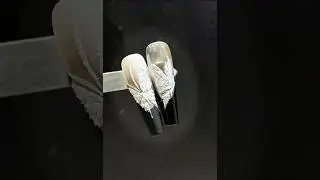 How to make embossed effect butterfly nail art? #nailart #nailtutorial #naildesign #nailtech