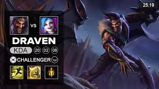 Draven vs Jinx ADC - KR Challenger - Patch 25.19 Season 15