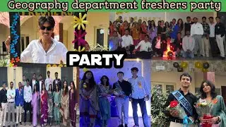 Geography department freshers party dbs pg college deharadun 2025-26 #party 