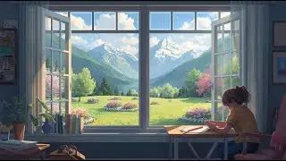 Study With a Spring View 🌄 || Calm Focus Music for Long Study Sessions